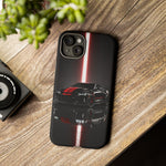 Camaro ZL1 Phone Case, Black Red Racing Stripe Studio Cover, Gift