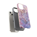 Cherub Cloud Throne Phone Case, Pastel Marble 3D Render Cover