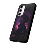 Melancholy Data Poster Phone Case, Glitch Anime Sky Tough Cover