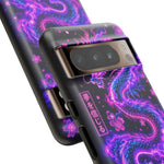Neon Dragon Smoke Trail Vaporwave Art Tough Phone Case