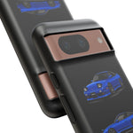 Blue 180SX JDM Sports Car Phone Case Tough Multi View