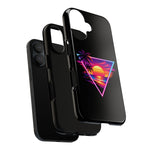 Synthwave Sunset Triangle Phone Case Retro Vaporwave Case