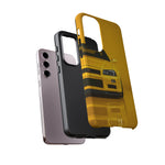 Yellow Skyline Phone Case, R34 GTR 90s JDM Legend Tough Cover for Men Gift