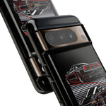 NSX Dual View Black Red JDM Sports Car Tough Phone Case Gift