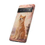 Akita Cherry Blossom Phone Case Sakura Dog Lover Gift
