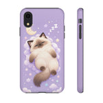 Ragdoll Sleepy Blue Eyes Kawaii Cat Art Tough Phone Case