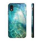 Ocean Wave Tunnel Tough Case | Turquoise Surf Phone Cover