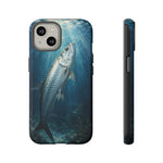 Painterly Marine Art Phone Case, Tarpon Surface Light Cover