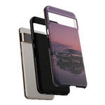 Sunset Skyline GT-R R32 phone case | car reflection, purple dusk