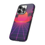 Classic Grid Sunset Vaporwave Art Tough Phone Case