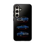 1970 Chevelle SS Phone Case Blue, Three-View Vector Tough Cover
