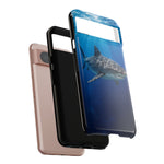 Tiger Shark Phone Case, Dappled Blue Water Tough Cover