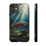Salmon River Fishing Phone Case, Sunlit Current Cover