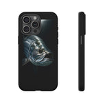 Tarpon Fishing Phone Case, Saltwater Portrait Black Cover, Gift
