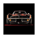 1972 Corvette Stingray Poster Classic Muscle Car Front View Art