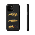 Gold Fairlady Z Classic Sports Car Tough Phone Case - 3 View