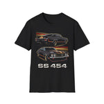 Chevelle SS 454 Dual View Muscle Car T-Shirt Classic Big Block Performance