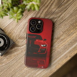 Red Mustang Art Phone Case, GT500 American Muscle Car Tough Cover