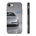 Silver C4 ZR1 Front View phone case | tough case for Vette Drivers
