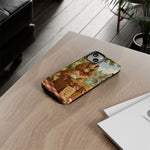 Cocker Spaniel Picnic Scene phone case | vintage dog art