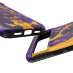 French Bulldog Pop-Art Portrait Tough Phone Case - Purple Gold