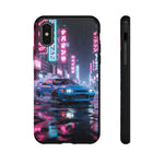 Skyline GT-R Tokyo Rain JDM Night Art Tough Phone Case