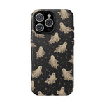 Vintage Ghost Pattern phone case | Halloween spooky stars design