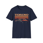 Torino Retro Sunset Car T-Shirt Classic Muscle Graphic Tee