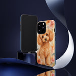 Miniature Poodle Whimsical Watercolor Art Tough Phone Case