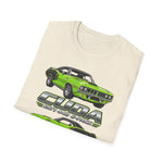 1971 Cuda 440 Muscle Car T-Shirt | Classic Barracuda Trio Illustration