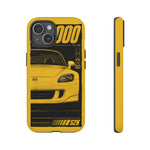 S2000 Spa Yellow Retro 90s JDM Car Tough Phone Case