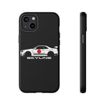 R34 Skyline Japanese Flag Race Car Phone Case | JDM GT-R Tough Cover