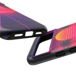 Classic Grid Sunset Vaporwave Art Tough Phone Case
