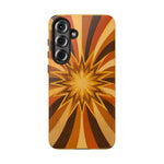 Gold Starburst 70s Retro Art Tough Phone Case