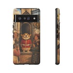 Corgi Royal Guard phone case | Cute British corgi soldier illustration
