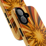 Gold Starburst 70s Retro Art Tough Phone Case