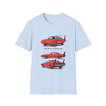 1969 Daytona Illustration T-Shirt | Vintage Muscle Car Trio Tee