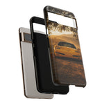 C5 Z06 Corvette Phone Case, Yellow Golden Hour Trail Cover