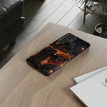 Challenger RT Phone Case, Rainy City Night Muscle Car Tough Cover