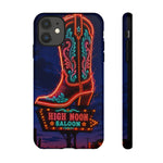 Neon Cowboy Boot phone case | High Noon Saloon design