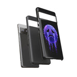 Glitch Sad Face Phone Case, Anime Melt Static Tough Cover