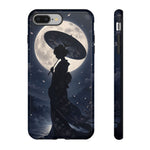 Geisha Parasol Moonlight Art Tough Phone Case