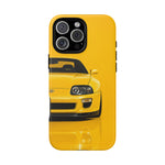 Yellow Supra Phone Case, MK4 90s JDM Legend Tough Protective Cover for Men