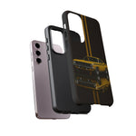 AAR Cuda Phone Case, Yellow 70 Muscle Car Stripe Studio Cover