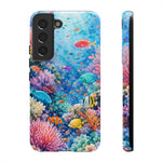 Underwater Coral Reef Phone Case | Colorful Tropical Fish Ocean Scene
