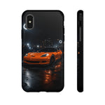 Orange C6 Neon Car Meet Tough Phone Case