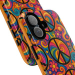 Peace Love Rainbow Spiral Art Tough Phone Case