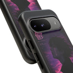 Melancholy Data Poster Phone Case, Glitch Anime Sky Tough Cover