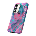 Neon Cyber Geisha phone case | Tough Case