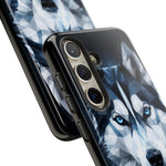 Siberian Husky Geometric Diamond Art Tough Phone Case